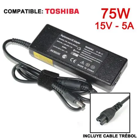 CARGADOR PARA PORTATIL TOSHIBA, QUIPUS